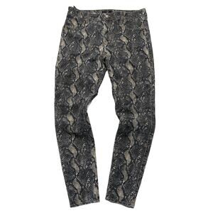 Cookie Johnson Women’s Animal Snake Print Skinny Jeans Size 32x30 Mid Rise